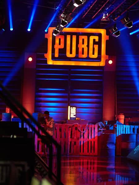 An image of the StarLadder PUBG stage.