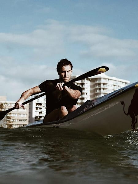 Matt Poole tackles the surf