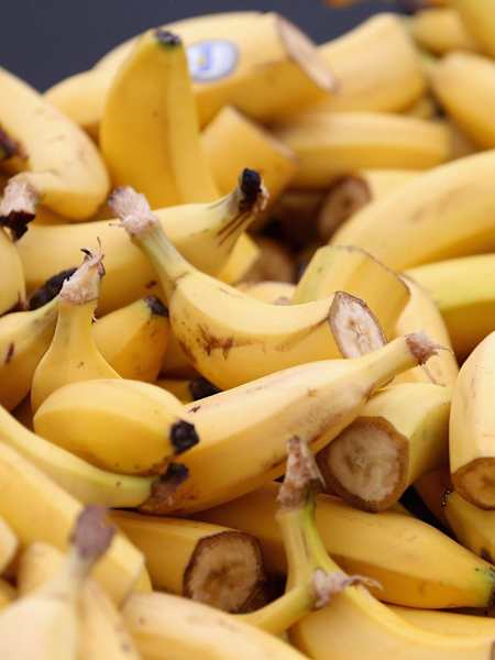 A source of carbohydrate, bananas are a great marathon training snack
