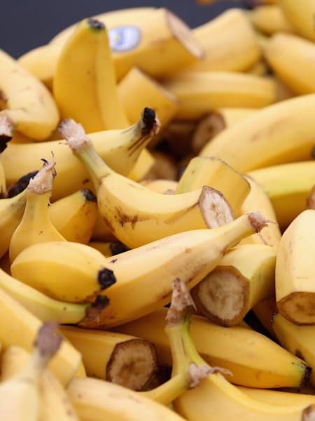A source of carbohydrate, bananas are a great marathon training snack