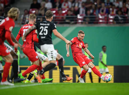David Raum in action for RB Leipzig. 