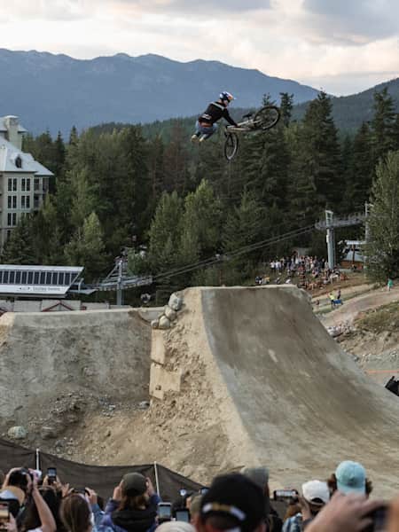 Emil Johansson performs at Red Bull Joyride in Whistler, Canada on July 29, 2023.