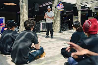 Lilou talks about his mindset when it comes to battle preparation at the Red Bull Beat Riders camp in Budapest 2026