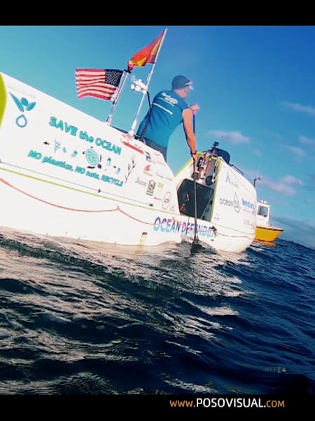 Antonio de la Rosa aproximándose a Honolulu