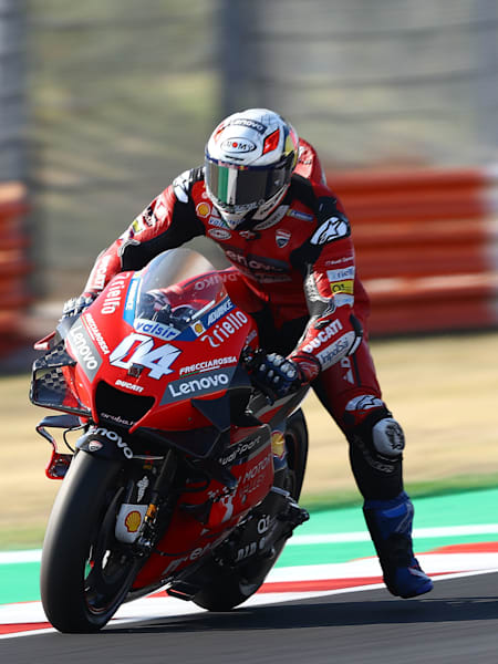 Andrea Dovizioso, Misano'da liderliği aldı.