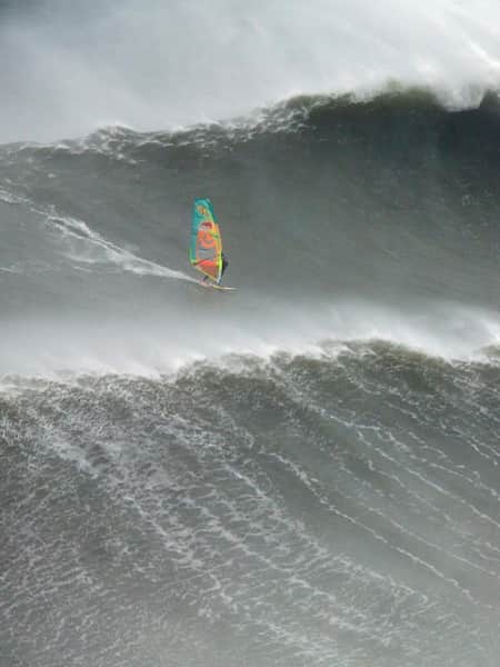 Windsurfing big waves top