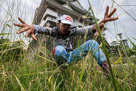 Angela 'Angyil' McNeal poses for a portrait during the Red Bull Dance Tour in Osaka, Japan on June 23rd, 2019.