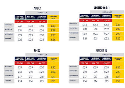 Newcastle Red Bulls match ticket pricing