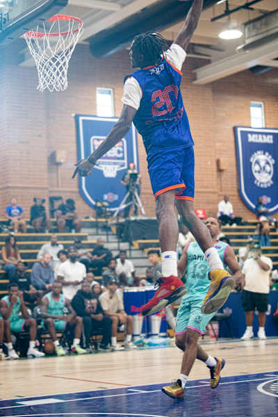 Brandon Moss playing for Dyckman Basketball at the Red Bull PABC in LA