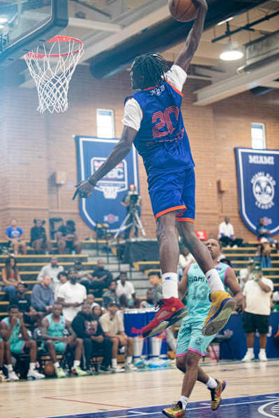 Brandon Moss playing for Dyckman Basketball at the Red Bull PABC in LA