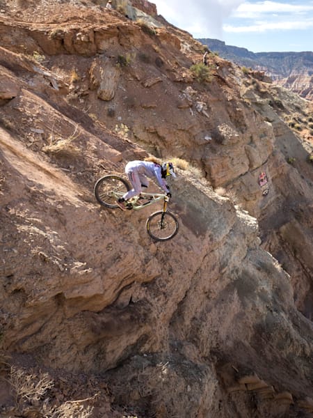 Vaea Verbeeck at Red Bull Rampage 2024 in Virgin, Utah