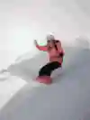 Jiayu Liu snowboards in Whistler, BC, Canada, during filming of Burton My Turn.