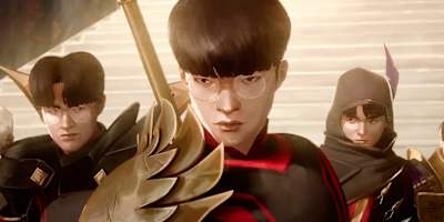 Faker dans le clip Heavy Is The Crown, feat. Linkin Park sorti en 2024.