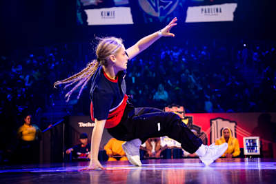 B-girl Kimie en action.