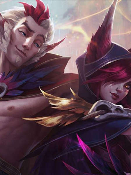 An image of Xayah and Rakan in League of Legends