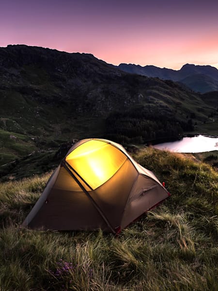 The Lake District's stunning natural scenery is perfect for camping
