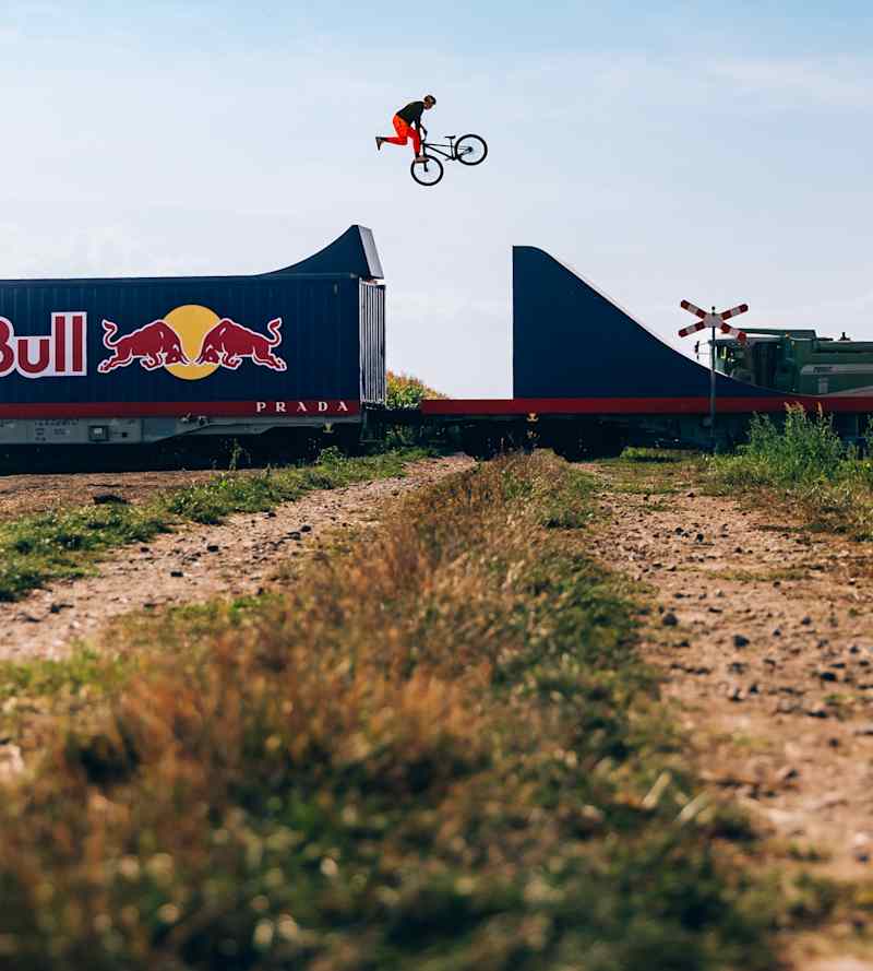 Dawid Godziek: Bike flip on a moving train - watch now!