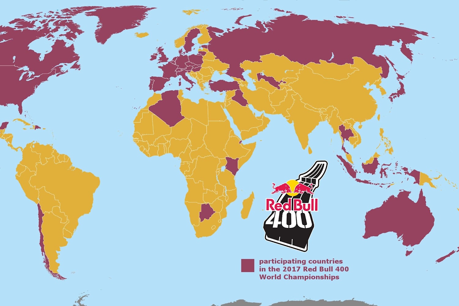 Red Bull 400 2017 World championship countries list