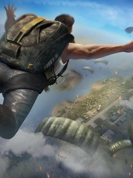 Un personnage dans Free Fire - Battlegrounds, un des meilleurs jeux battle royale sur mobile.