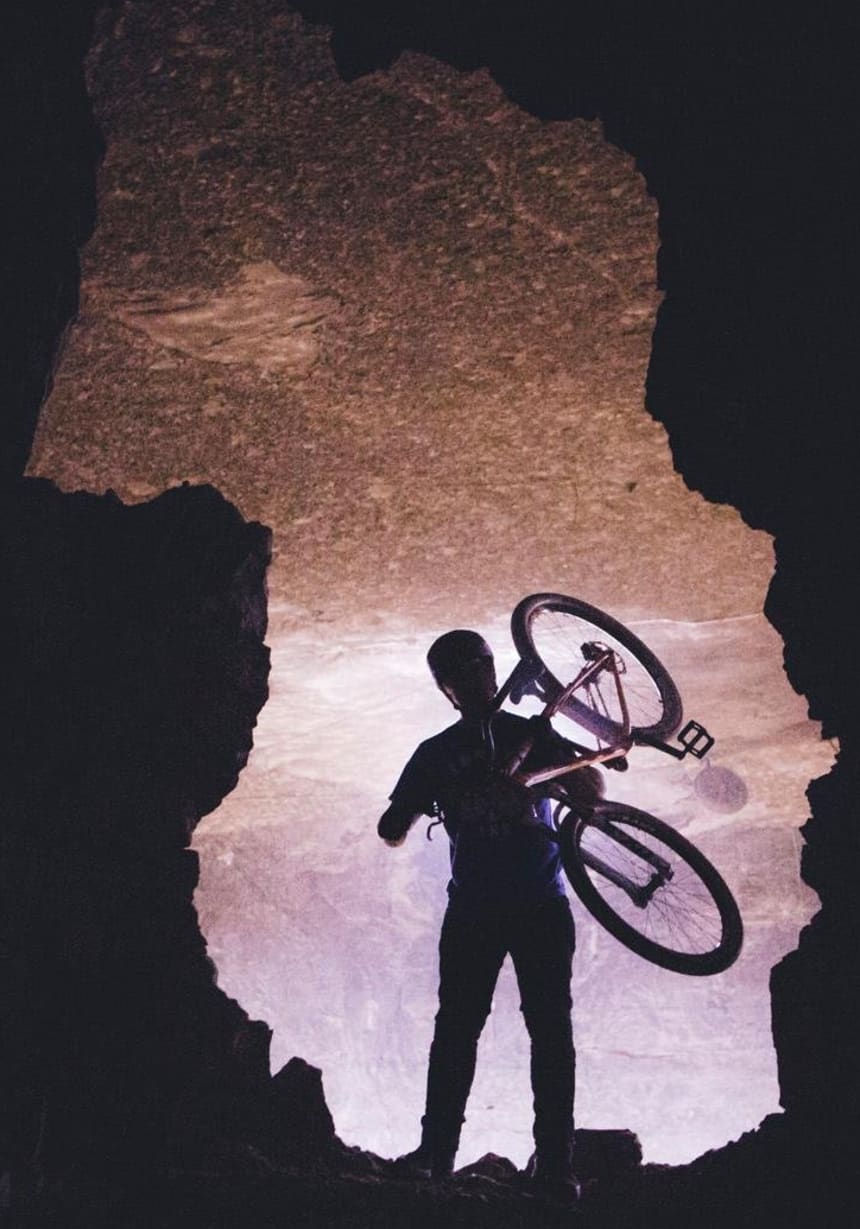 underground mountain bike park