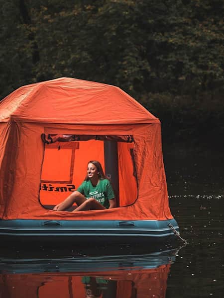 Water camping This is the world s first floating tent