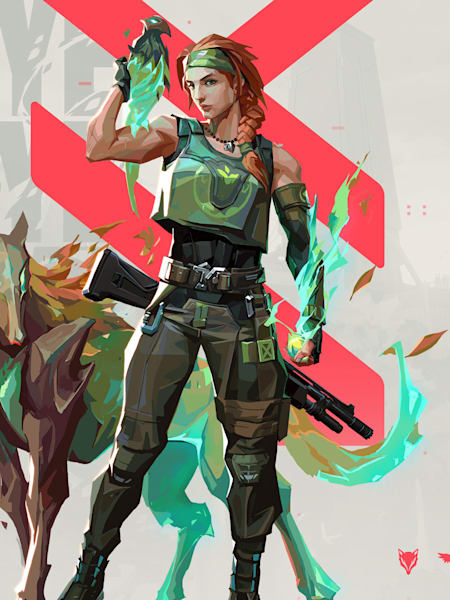 Artwork of Valorant agent Skye