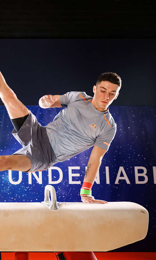 Pommel horse athlete Rhys McClenaghan.