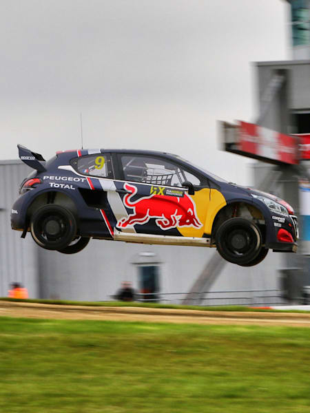 Sébastien Loeb in action at FIA World Rallycross Championship in Silverstone, Great Britain on May 26, 2018.