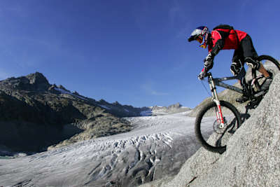 René Wildhaber während des Projekts "Along The Rhône".