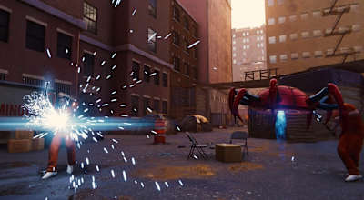 A screenshot of the Spider-Man PS4 Spider Drone gadget