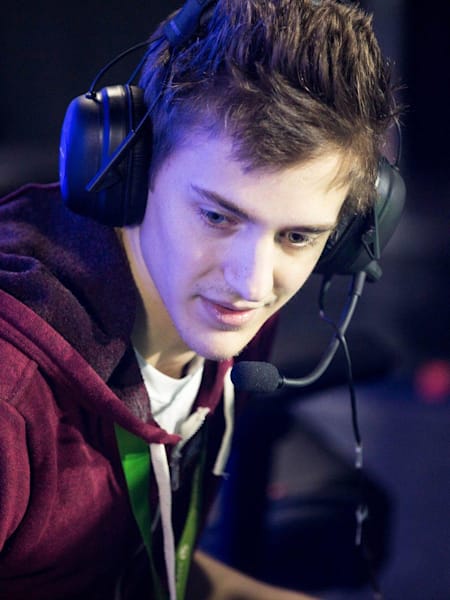 A portrait of Tyler 'Ninja' Blevins in action.
