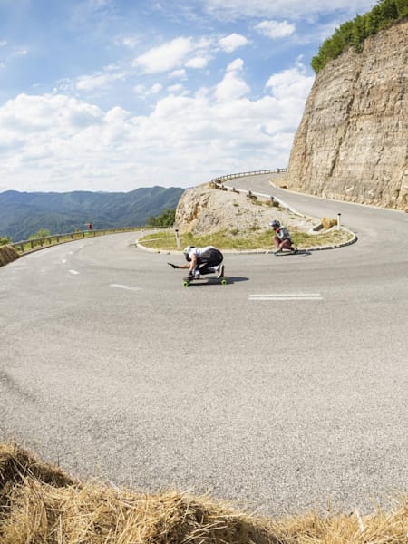 Longboarders at Red Bull No Paws Down in Osilnica, Slovenia 2017