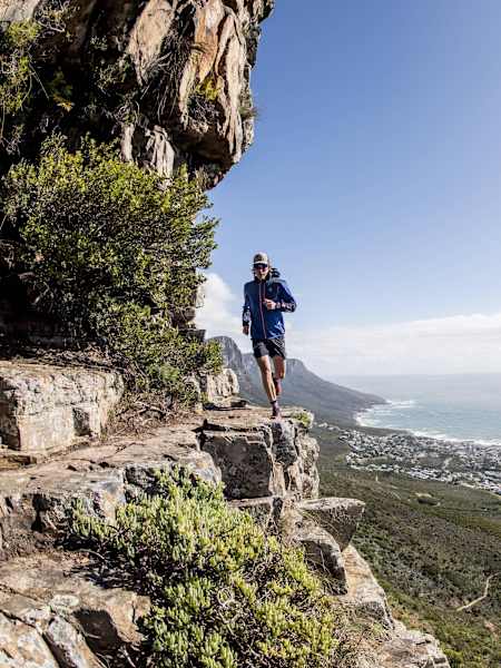 Ryan Sandes mountain running in South Africa