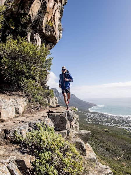 Ryan Sandes mountain running in South Africa