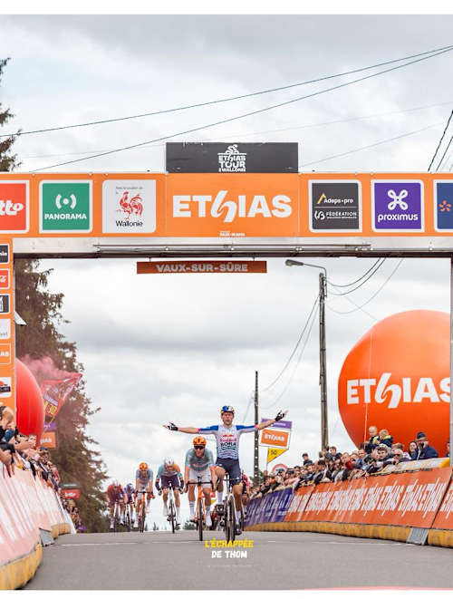 Laurence Pithie wins the 3rd stage of the Tour de Wallonie