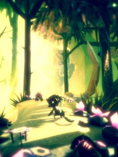 A screenshot from Fe showing characters in a forest