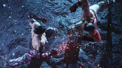 Kazuya and Jin at it again. What are they like, eh? 