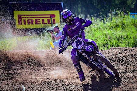 El suizo Arnaud Tonus en acción, MXGP 2019