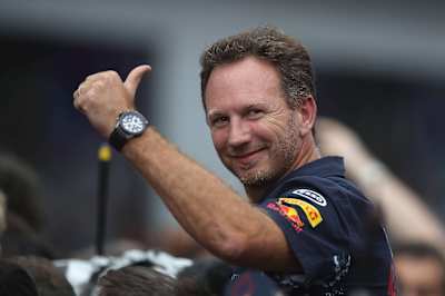 Christian Horner na de winst van Max Verstappen