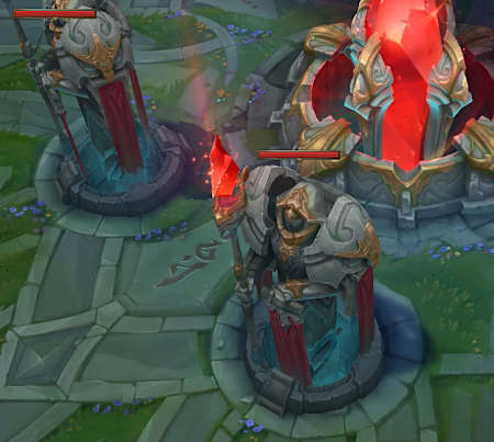 Turrets can help you manipulate minions in your favour