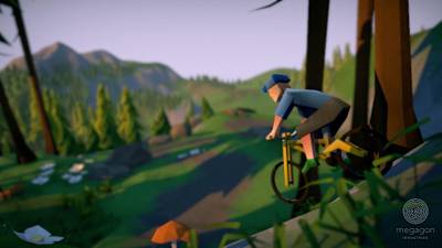 Una captura de pantalla de Lonely Mountains: Downhill