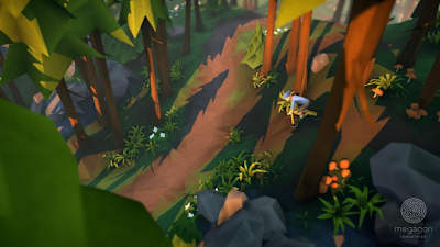 A screenshot from Lonely Mountains: Downhill