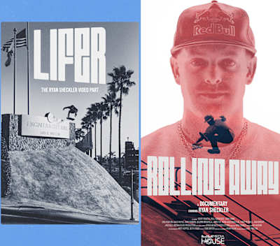 Ryan Sheckler "Lifer" and "Rolling Away" posters