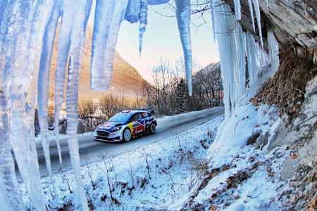 Sébastien Ogier a remporté son premier Rallye au volant de la Ford Fiesta au Rallye de Monte-Carlo.