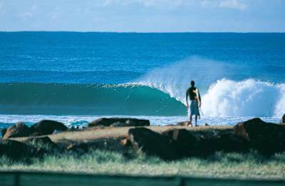 Welle an der Gold Coast.