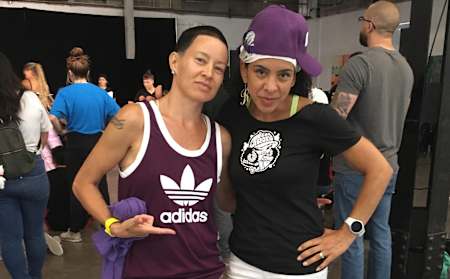 Asia One and Rokafella posing for the camera.