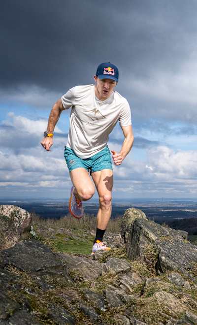 Tom Evans performs during a training session in Leicestershire, United Kingdom on March 14, 2025.
