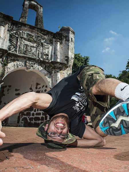 Lilou poses for a portrait prior the Red Bull BC One National Finals in at A Famosa in Melaka, Malaysia on June 5th, 2015