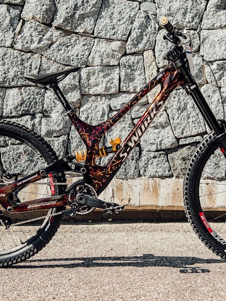 La Specialized S-Works 2017 de Loïc Bruni en Val di Sole.