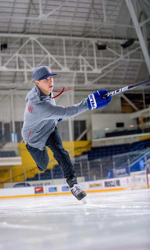 Mitchell Marner in ice hockey action.